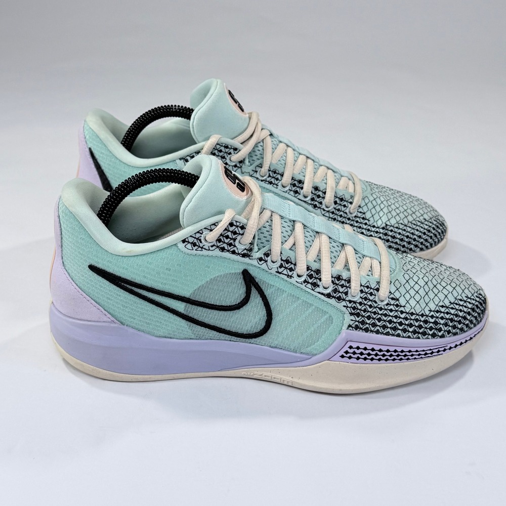 Nike Sabrina 1 Brooklyn's Finest Basketball Shoe Womens 9.5 Jade Ice Black Guava